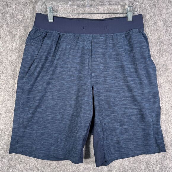 Lululemon Athletic Shorts Mens Medium 30x9 Blue Heather Lightweight Unlined - Picture 1 of 13